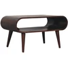 Artisan Furniture Atviras mango medienos kavos staliukas, Kalifornijos riešutmedžio atspalvio