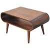 Artisan Furniture Atviras mango medienos kavos staliukas, Kalifornijos riešutmedžio atspalvio
