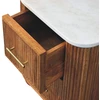 Artisan Furniture Aurora Marble naktinis staliukas su marmuro detale