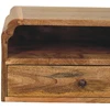 Artisan Furniture Avora prie sienos montuojamas mango medienos naktinis staliukas