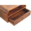 Artisan Furniture Avora prie sienos montuojamas mango medienos komoda, kaštono atspalvio