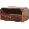 Artisan Furniture Avora prie sienos montuojamas mango medienos komoda, kaštono atspalvio