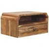 Artisan Furniture Avora prie sienos montuojamas mango medienos naktinis staliukas