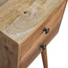 Artisan Furniture Ąžuolo Mini naktinis staliukas su 2 stalčiais