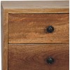 Artisan Furniture Ąžuolo Mini naktinis staliukas su 2 stalčiais