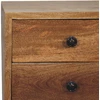 Artisan Furniture Ąžuolo atspalvio mini naktinis staliukas su 2 stalčiais