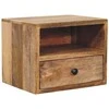 Artisan Furniture Ąžuolo naktinis staliukas su 1 stalčiumi