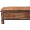 Artisan Furniture Bamboo Carved mango medienos daiktadėžė su raižytomis detalėmis