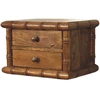 Artisan Furniture Bamboo mango medienos naktinis staliukas, gintarinio ąžuolo atspalvio