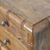 Artisan Furniture Bamboo mango medienos naktinis staliukas, gintarinio ąžuolo atspalvio