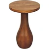 Artisan Furniture Base lenktų formų mango medienos šoninis staliukas