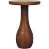 Artisan Furniture Base lenktų formų mango medienos šoninis staliukas