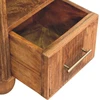 Artisan Furniture Beaumont Marble mango medienos naktinis staliukas su marmuro detale