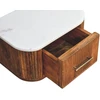 Artisan Furniture Beaumont prie sienos montuojamas mango medienos naktinis staliukas