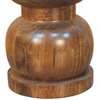 Artisan Furniture Bulla mango medienos šoninis staliukas su marmuro detale
