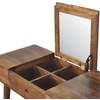 Artisan Furniture Contour Curve Dressing mango medienos kosmetinis staliukas