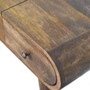 Artisan Furniture Contour Curve Dressing mango medienos kosmetinis staliukas