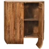 Artisan Furniture Curve su reljefiniu fasadu mango medienos spintelė