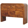 Artisan Furniture Darcy mango medienos komoda su 6 stalčiais, kaštono atspalvio