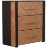 Artisan Furniture Havana Weave mango medienos komoda su 3 stalčiais