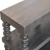 Artisan Furniture Konsolinis staliukas su verpstės formos kojelėmis ir lentyna, Carbon Ash apdailos