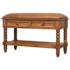 Artisan Furniture Leather Spindle mango medienos suoliukas
