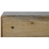 Artisan Furniture Lenkta mango medienos komoda, ąžuolo atspalvio