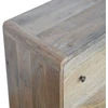 Artisan Furniture Lenkta mango medienos komoda, ąžuolo atspalvio