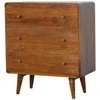 Artisan Furniture Lenkta Riešutmedžio komoda