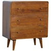 Artisan Furniture Lenkta Riešutmedžio komoda