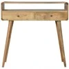 Artisan Furniture Lenktas Ąžuolo konsolinis staliukas