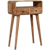 Artisan Furniture Lenktas Ąžuolo Mini konsolinis staliukas