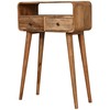 Artisan Furniture Lenktas Ąžuolo Mini konsolinis staliukas