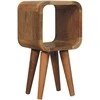 Artisan Furniture Lenktas Ąžuolo Mini naktinis staliukas