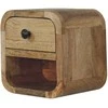 Artisan Furniture Lenktas Ąžuolo Mini naktinis staliukas