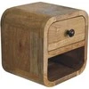 Artisan Furniture Lenktas Ąžuolo Mini naktinis staliukas