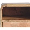 Artisan Furniture Lenktas Ąžuolo Mini naktinis staliukas