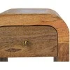 Artisan Furniture Lenktas Ąžuolo Mini naktinis staliukas