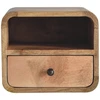 Artisan Furniture Lenktas Ąžuolo mini naktinis staliukas, 30 cm