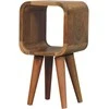 Artisan Furniture Lenktas Ąžuolo Mini naktinis staliukas