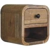 Artisan Furniture Lenktas Ąžuolo Mini naktinis staliukas