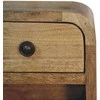 Artisan Furniture Lenktas Ąžuolo Mini naktinis staliukas