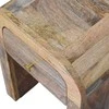 Artisan Furniture Lenktas Ąžuolo Mini naktinis staliukas