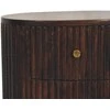 Artisan Furniture Lenktas naktinis staliukas su 3 stalčiais