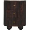 Artisan Furniture Lenktas naktinis staliukas su 3 stalčiais