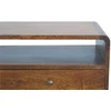 Artisan Furniture Lenktas Riešutmedžio konsolinis staliukas