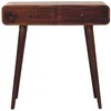 Artisan Furniture Lenktas Riešutmedžio konsolinis staliukas