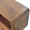 Artisan Furniture Lenktas Riešutmedžio konsolinis staliukas
