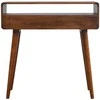 Artisan Furniture Lenktas Riešutmedžio konsolinis staliukas