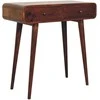 Artisan Furniture Lenktas Riešutmedžio konsolinis staliukas